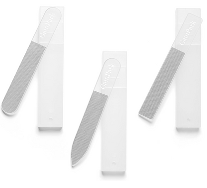 3PCS Glass Nail Files for Natural Nails